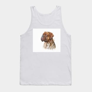 French Mastiff Watercolour Tank Top